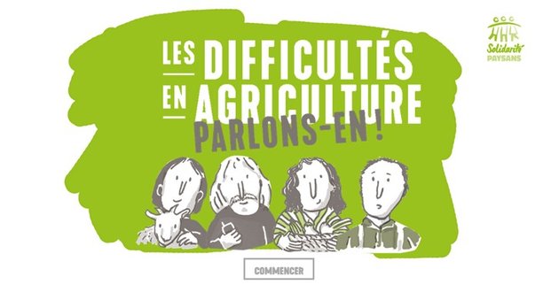Les difficultés en agriculture, parlons-en ! Version web interactive